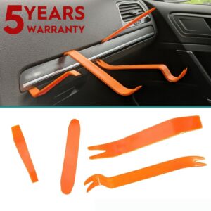 4 psc Pry Bar Set Automotive Dash Panel Plastic Trim Tool Molding Remover