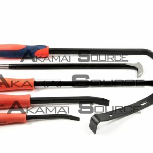 6pc Mechanic Pry Bar Tool Set Automotive Shop Tools Heel Flat Curved Auto Tool