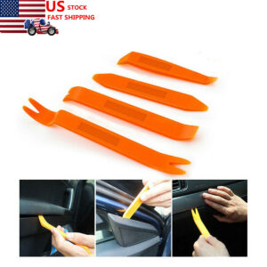 4 psc Pry Bar Set Automotive Dash Panel Plastic Trim Tool Molding Remover