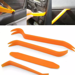 4 psc Pry Bar Set Automotive Dash Panel Plastic Trim Tool Molding Remover