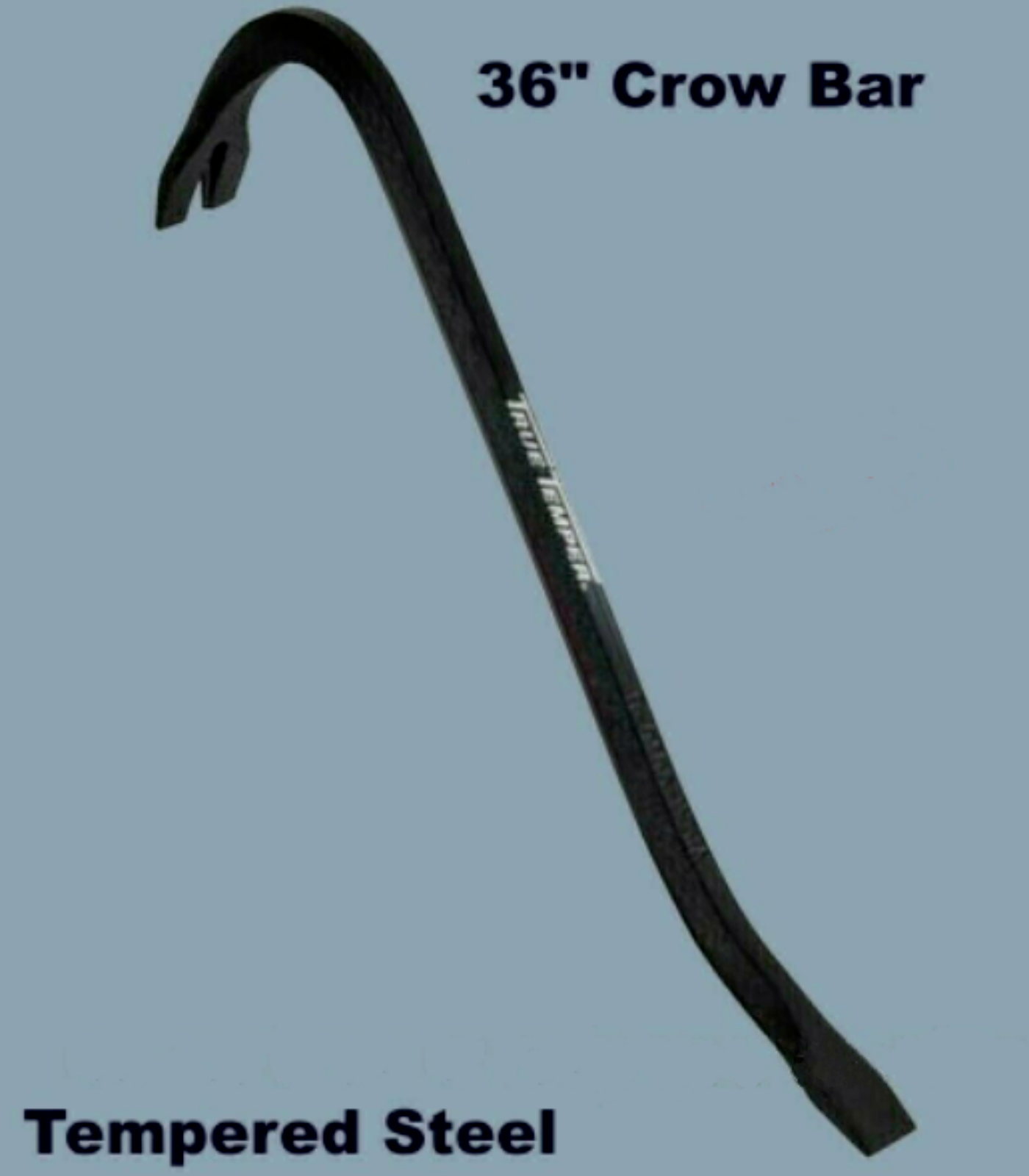 36" CROW BAR Nail Puller Tempered Steel Gooseneck Wrecking Multi-Purpose Utility - Image 2