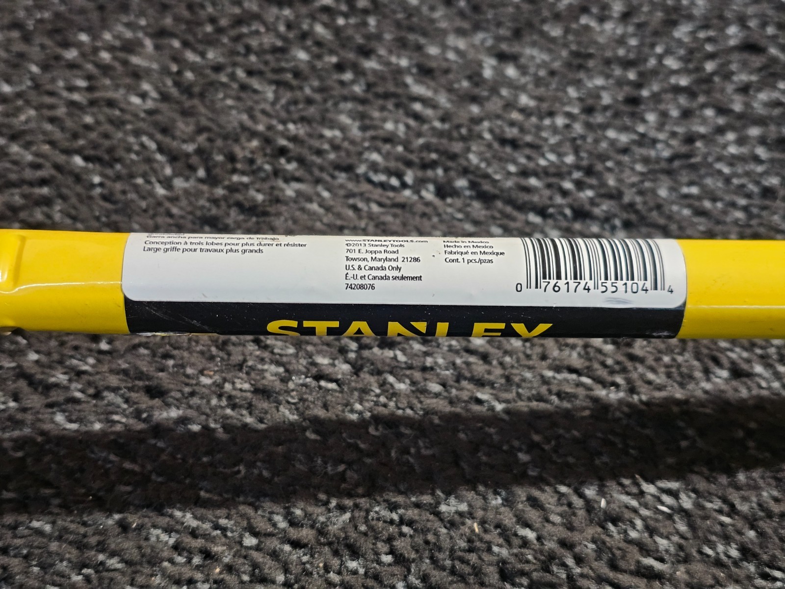 Stanley 55-104 FatMax Wrecking Bar 36inch Long Steel Powder-Coated finish Yellow - Image 5