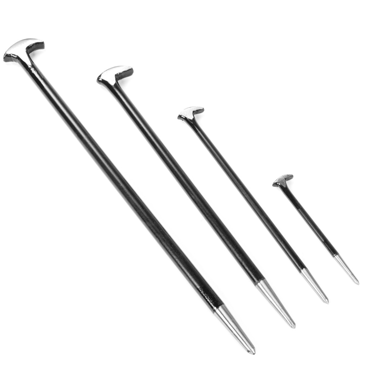 Rolling Head Lady Foot Pry Bar Set Snap On Heel Steel Wrecking Hand Tool Tools - Image 2