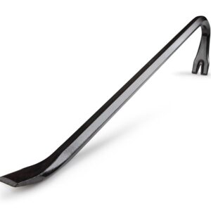 Edward Tools Gooseneck Wrecking Bar - 18" Drop Forged Steel Pry Bar Nail Puller