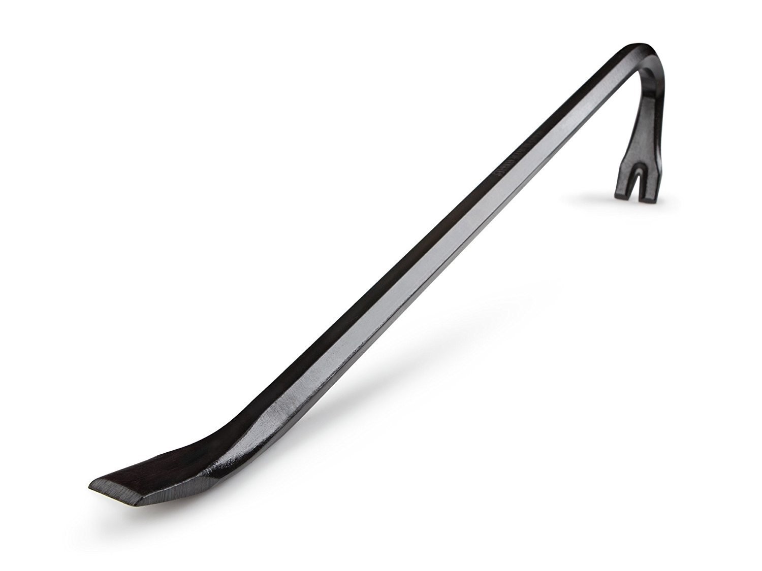 Edward Tools Gooseneck Wrecking Bar - 18" Drop Forged Steel Pry Bar Nail Puller