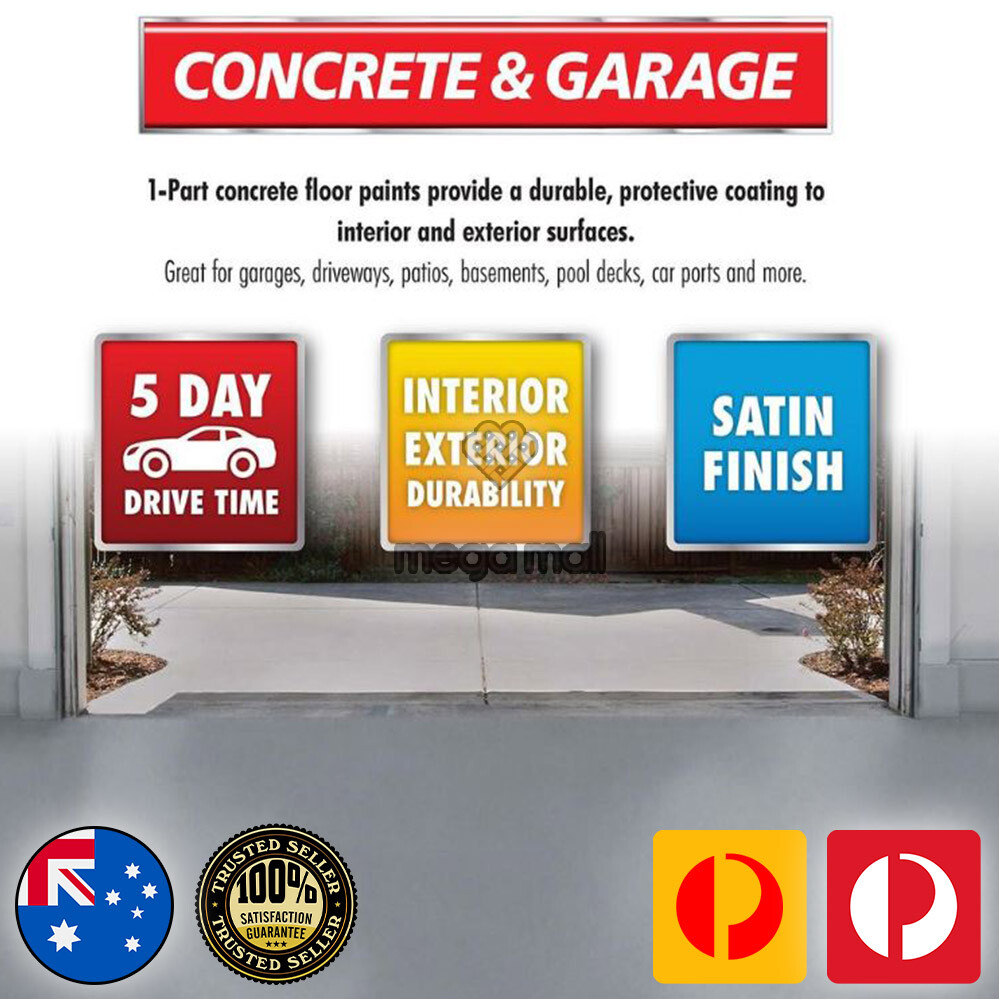 INDUSTRIAL GRADE EPOXY FLOOR COATING-Charcoal-Garage,Shop,Warehouse,Parking - Image 2