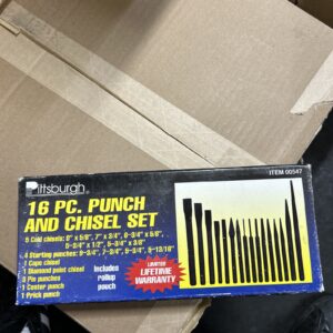 Pittsburgh Forge 16pc Punch and Chisel Set No. 547 Industrial Use NEW