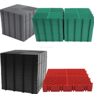 12x12" Interlocking Garage Floor Tiles 25/55 PCS Deck Tile Snow Water Drainage