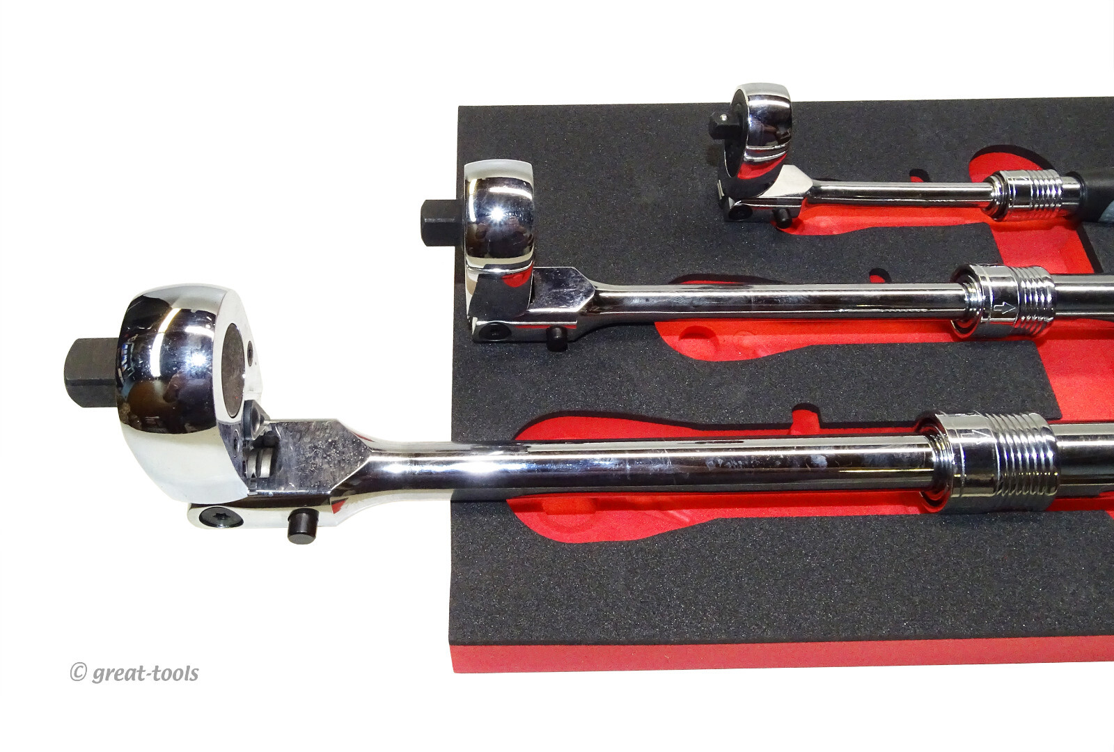 LOCKING FLEX HEAD RATCHET SET – extendable ratchets – automotive hand tools - Image 4