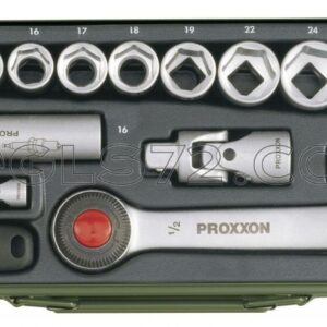 27 PIECE AUTOMOTIVE SOCKET SET 1/4" 1/2" RATCHETS SOCKETS PROXXON 23020
