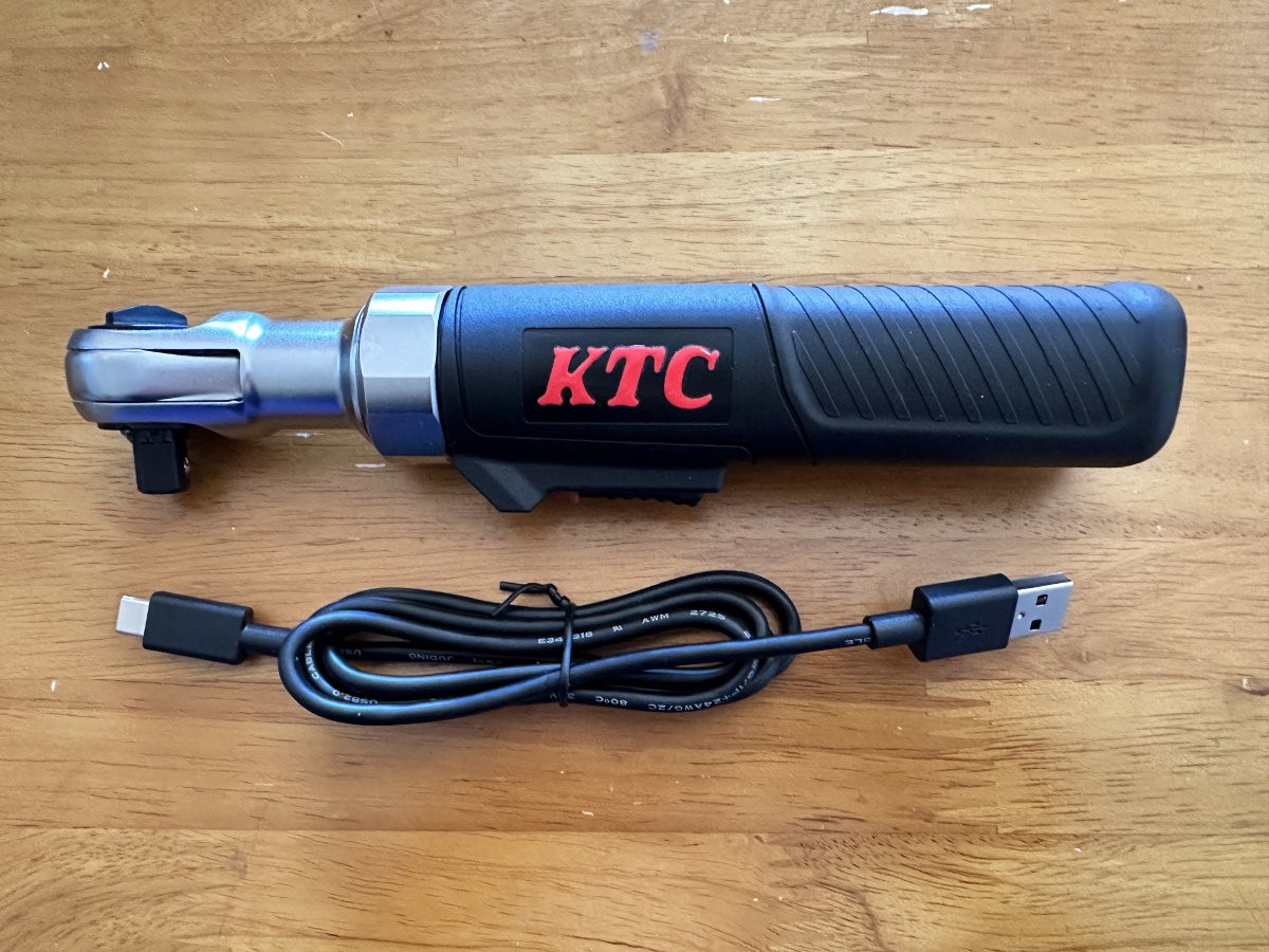 KTC JTRE330 Cordless Ratchet Wrench Set 9.5sq Electric Tool 3.6V Japan New