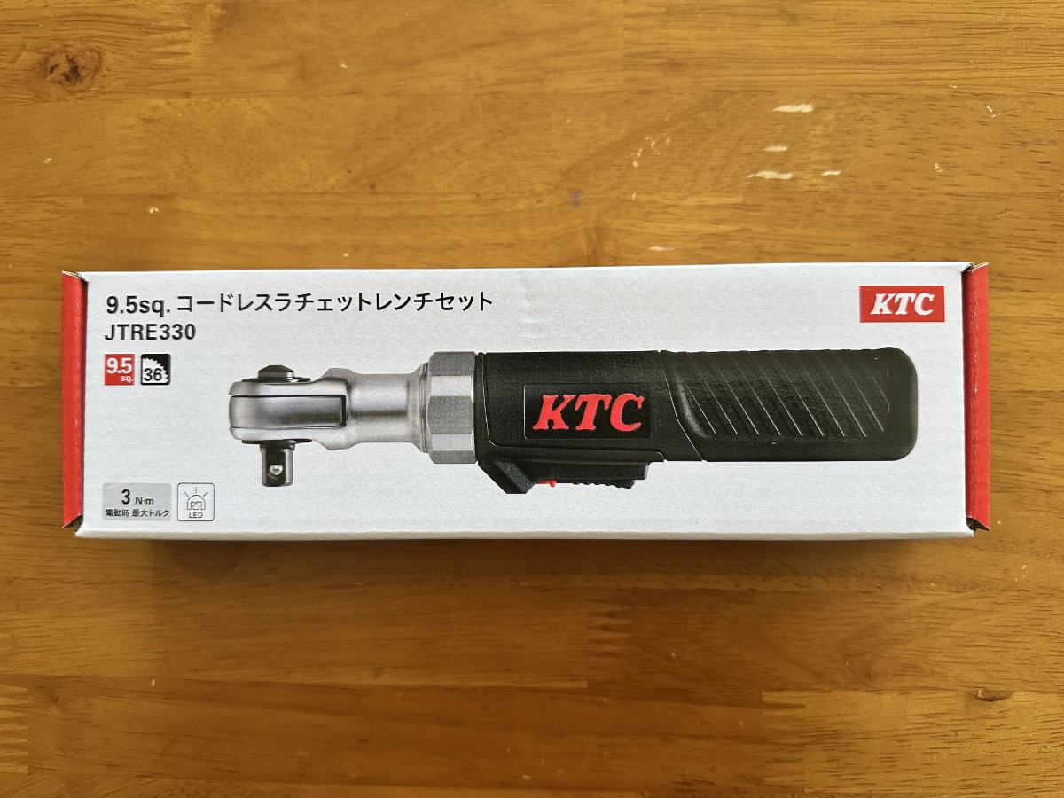 KTC JTRE330 Cordless Ratchet Wrench Set 9.5sq Electric Tool 3.6V Japan New - Image 2