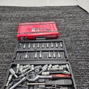 46 Pieces Socket Wrench Ratchet Mechanic Tool for Automotive & Household