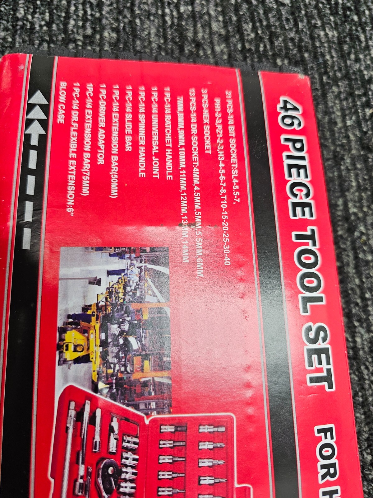 46 Pieces Socket Wrench Ratchet Mechanic Tool for Automotive & Household - Image 5