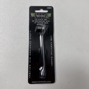 MICRO RATCHET – 1/4” & 5/16” bit ratchet – 1/4” adapter – VIM Tools – automotive