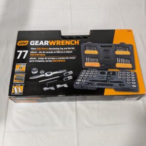 Gearwrench 77pc Ratcheting Tap & Die Set Sae/Metric 3887