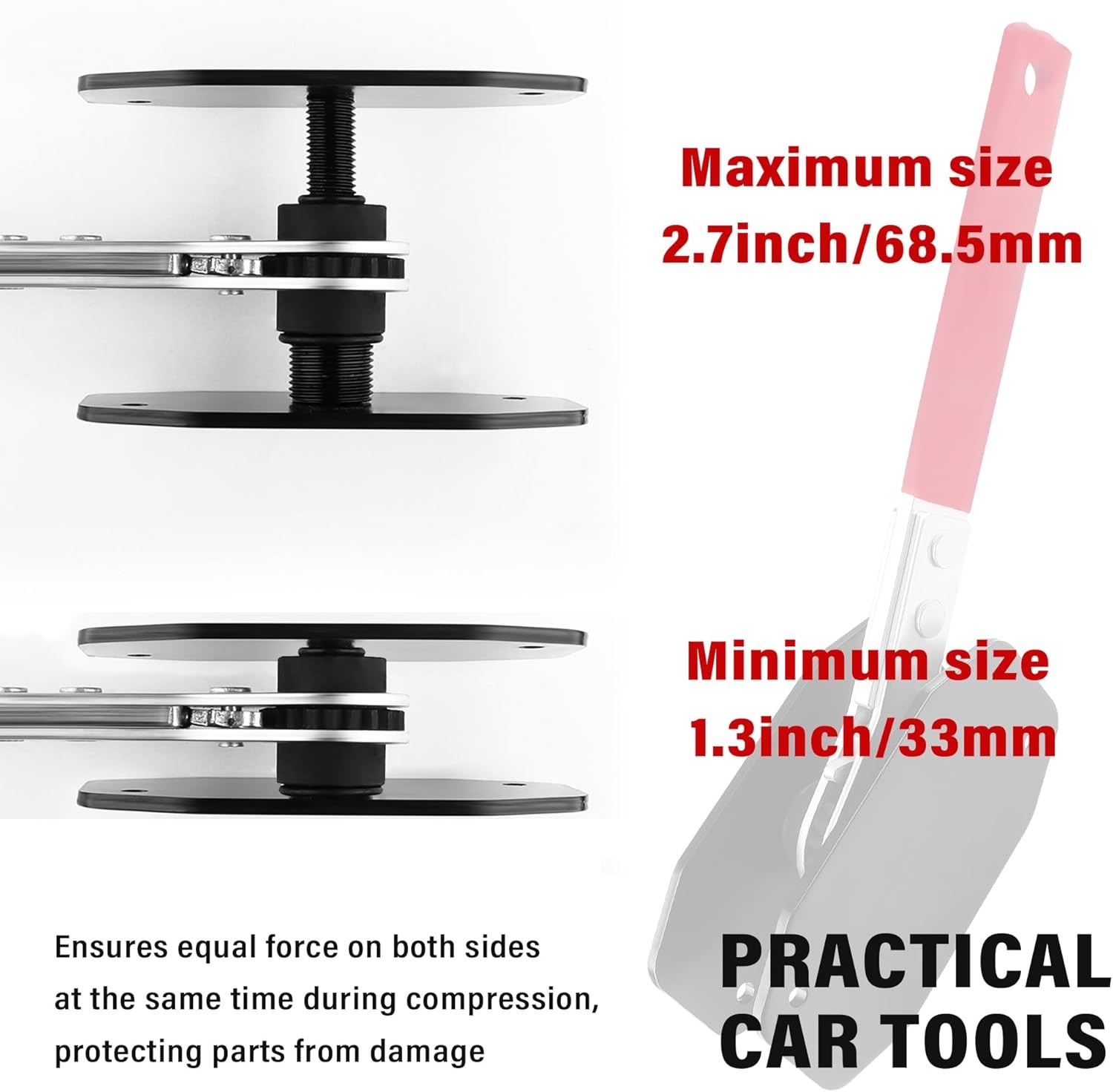 Brake Caliper Compression Tool Ratcheting 360° Red - Image 3