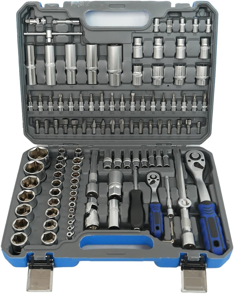 Comprehensive 108-Piece Automotive Tool Set for Car Repairs and Maintenance