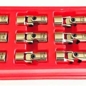 10pc NAPA EVERCRAFT PROFESSIONAL FLEXIBLE UNIVERSAL FLEX SOCKET SET MM 775-1489
