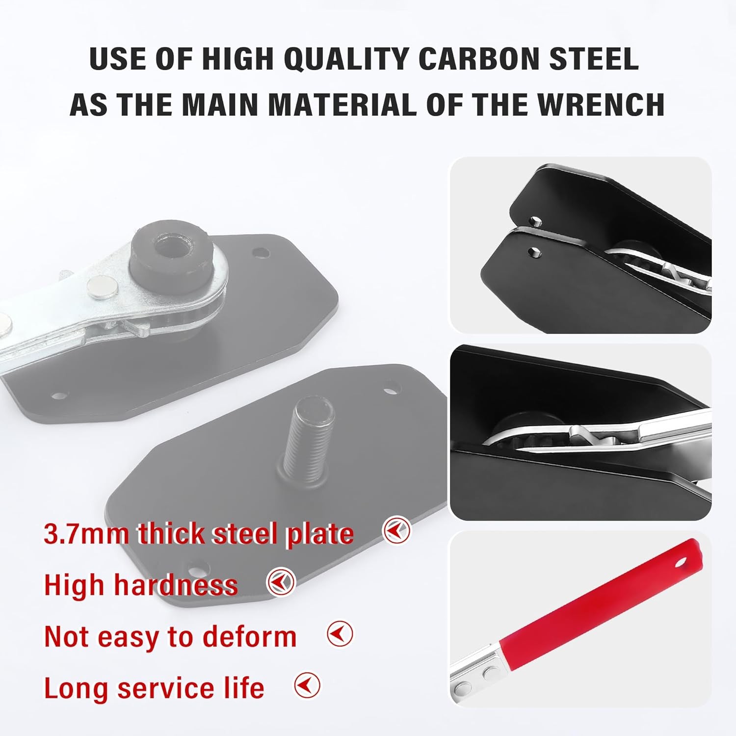 Brake Caliper Compression Tool Ratcheting 360° Red - Image 5