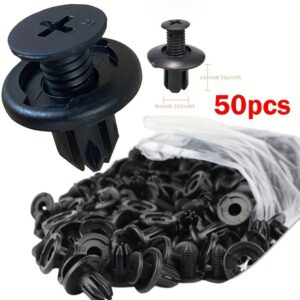 Automotive-Specific Functional 50pcs Automobile 8mm Hole Plastic Rivet Fasteners