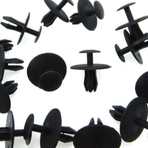 25 Fit 1/4" Hole Automotive Clip Push Type Fastener Bumper Fender Moulding Rivet