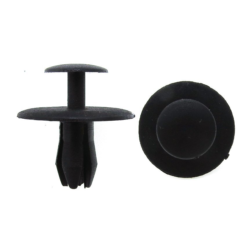 25 Fit 1/4" Hole Automotive Clip Push Type Fastener Bumper Fender Moulding Rivet - Image 3