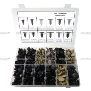 457 Automotive Clips Push Pin Retainer Assortment Exterior Trim Plastic Fastener