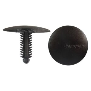 100 Automotive Clip Trim Retainer Plastic Fastener Push Type Rivet Fits 5mm Hole