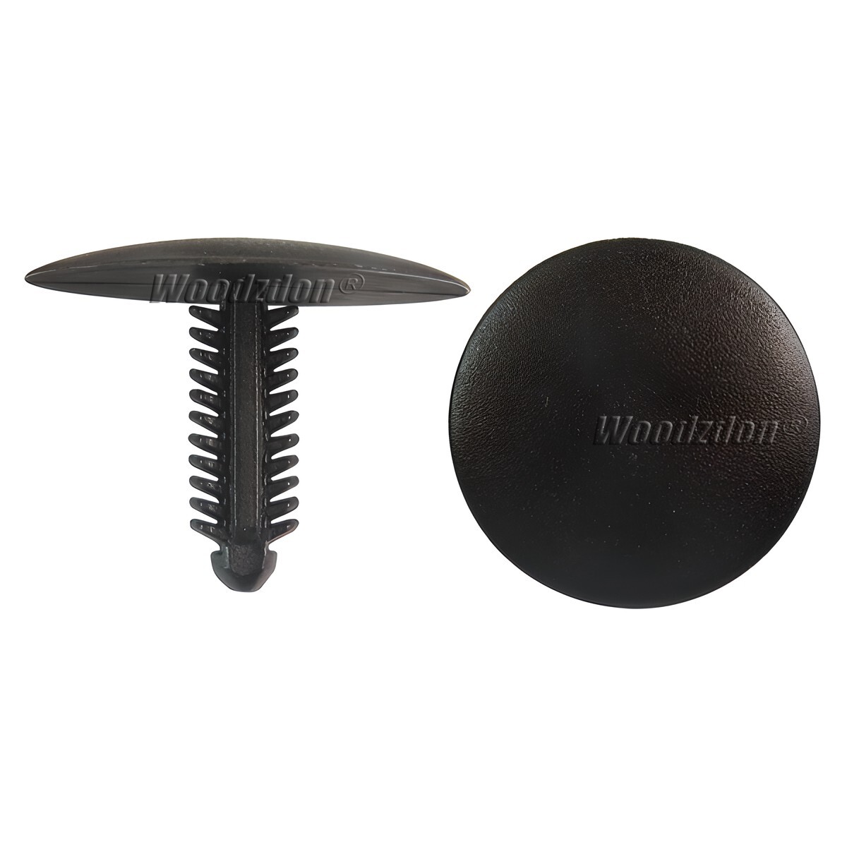 100 Automotive Clip Trim Retainer Plastic Fastener Push Type Rivet Fits 5mm Hole