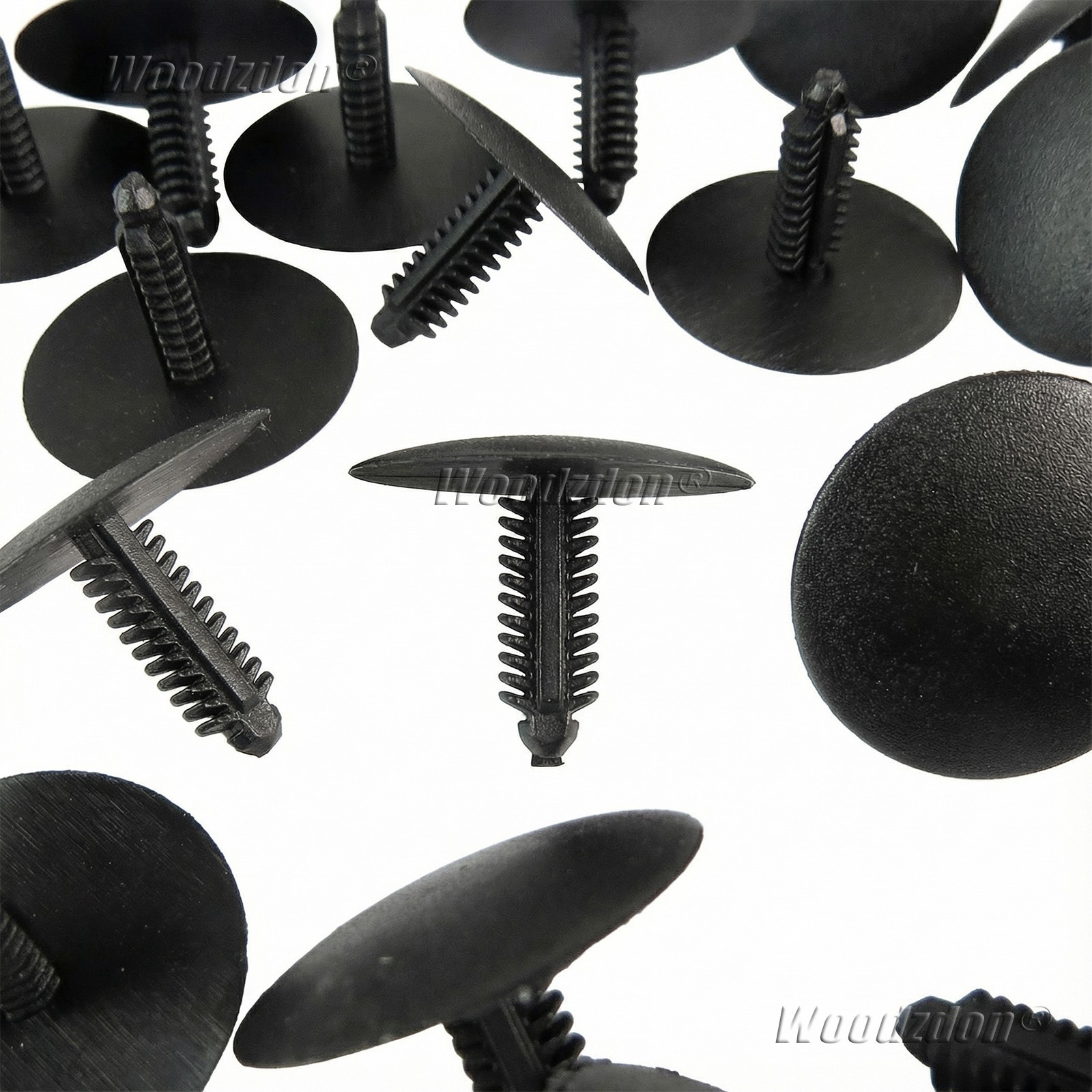 100 Automotive Clip Trim Retainer Plastic Fastener Push Type Rivet Fits 5mm Hole - Image 2