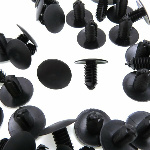 50 x Fit 5/16" Hole Automotive Clip Push In Fastener Plastic Rivet Bumper Fender - Image 2