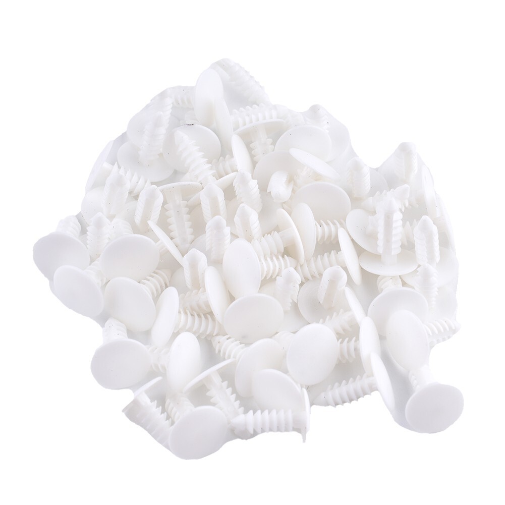 60pcs Car Plastic Rivets Fasteners Door Trim Panel Clips White For Automotive - Image 5