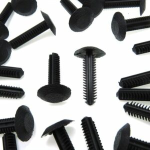 25 Fits 6.5x8mm Hole Automotive Clip Nylon Retainer Rivet Bumper Fender