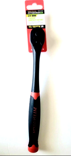 Pittsburgh 3/8" drive teardrop composite Ratchet 72 Teeth Chrome vanadium steel