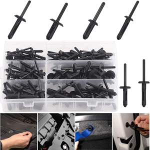 150Pcs Plastic Rivet Clip Automotive Universal Nylon Pop Rivet 6 Most Popular Si