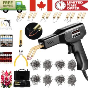 Automotive Hot Staple Plastic Welder Kit - 6 Staple Types for Effective Repairs