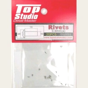 Top Studio 0.9mm Rivets (a) - 20 pieces - Detail-Up Item # TD23023
