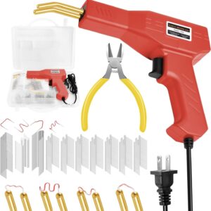 800PCS Hot Staples, Hot Stapler Plastic Welding Repair Kit, 110V Automotive Bump
