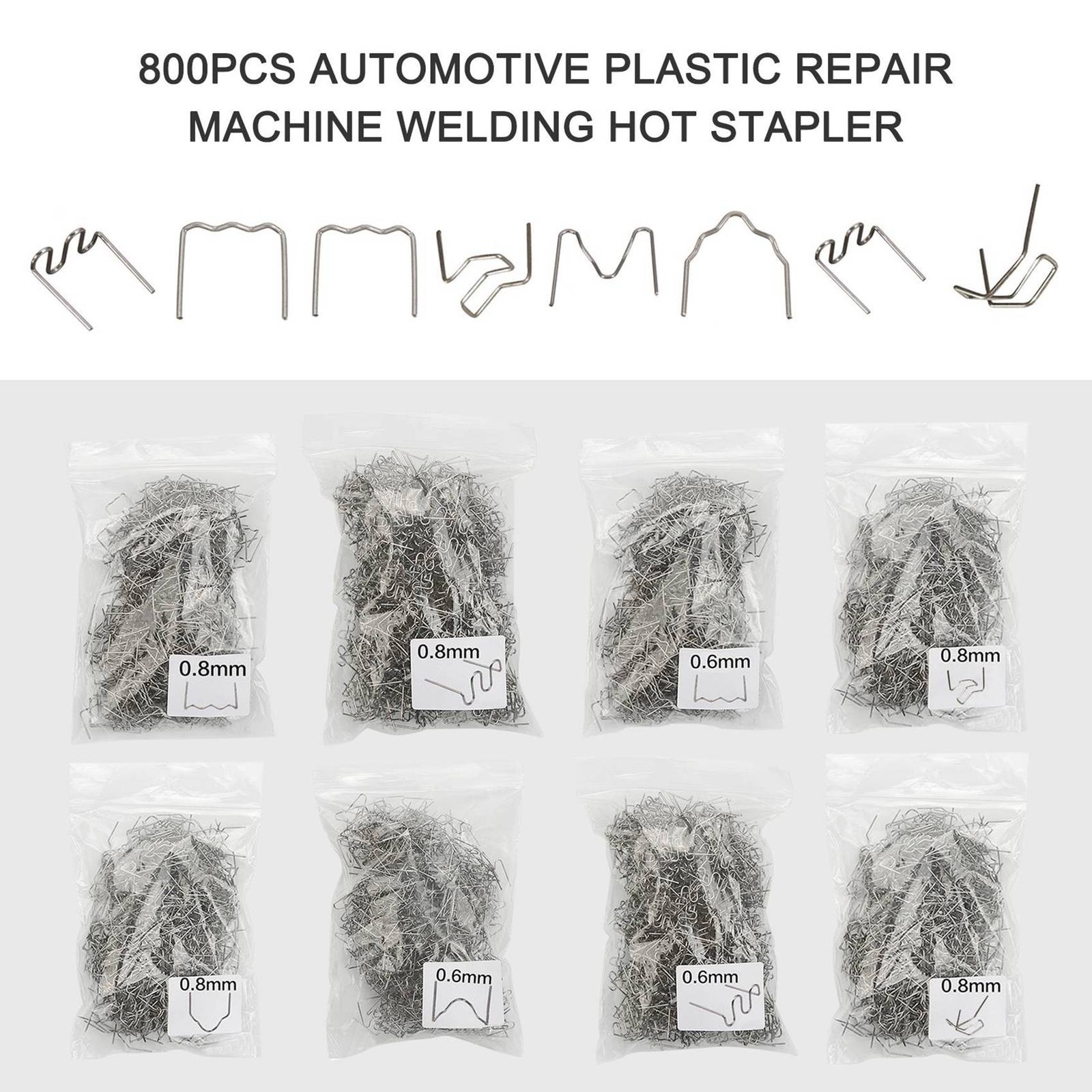 1600PCS Automotive Plastic Repair Standard Pre Cut Staples Bumper Bodywork2344 - Image 5