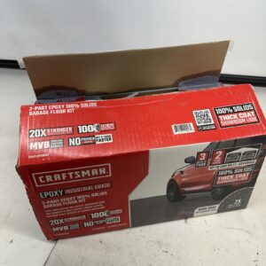 CRAFTSMAN GARAGE FLOOR EPOXY KIT DARK GREY See Notes!!