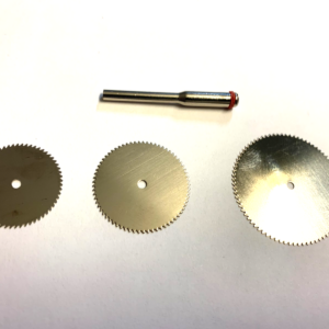 Hobby Circular Saw Blades w/ Arbor 3 sizes 7/8", 1" & 1-1/4" x .013 USA seller