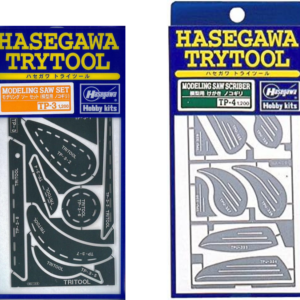 Hasegawa Trytool Modeling Saw / Scriber Set TP3 TP4, Photo-etched Micro Saws