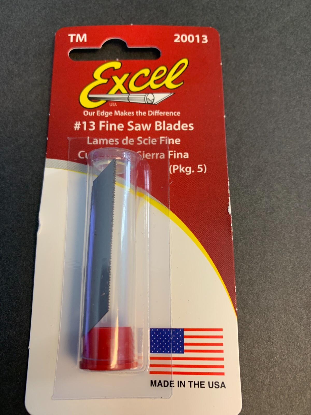Excel Fine Saw Blades Pack of 5 Hobby Craft Tool Fits #11 X Acto Knife #20013 - Image 2