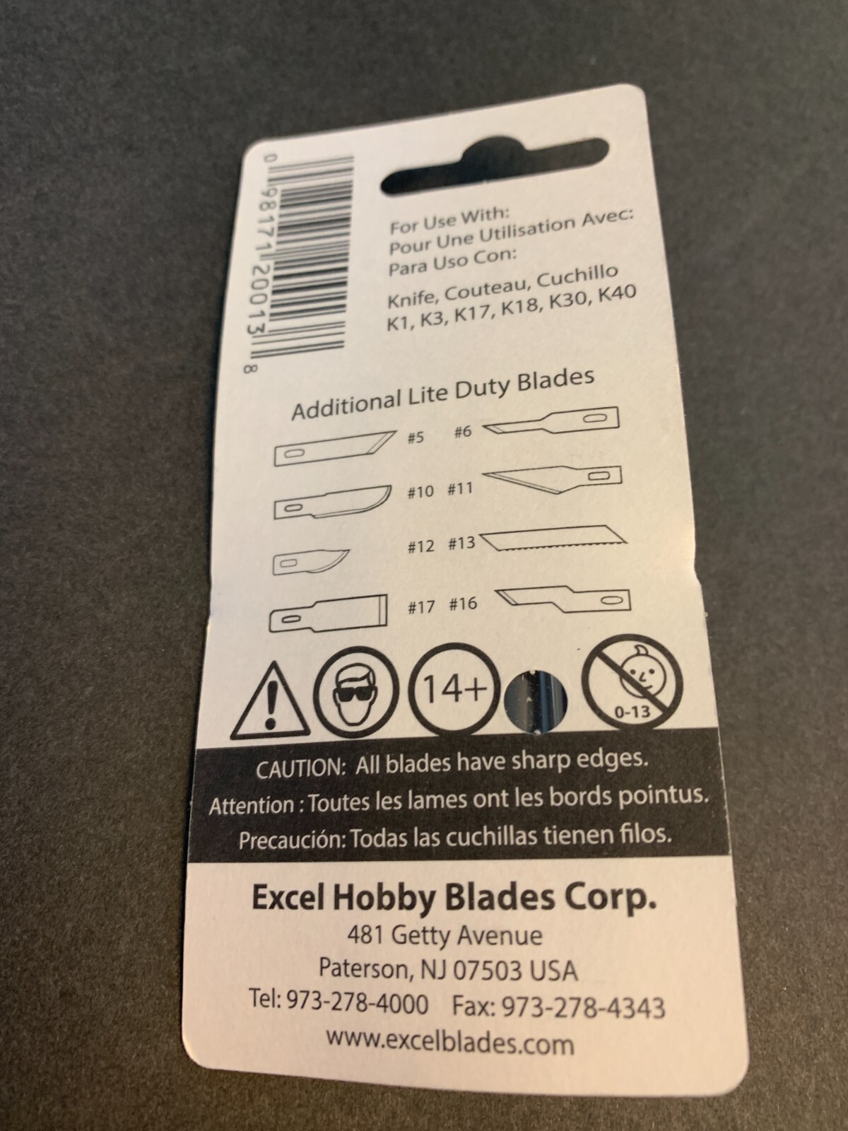 Excel Fine Saw Blades Pack of 5 Hobby Craft Tool Fits #11 X Acto Knife #20013 - Image 3