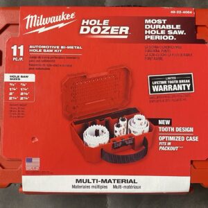 Milwaukee 49-22-4084 HOLE DOZER 11 Pc. Automotive Hole Saw Kit NEW!