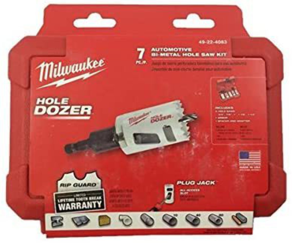 Milwaukee 49-22-4083 Hole Dozer Automotive Hole Saw Kit - 7PC, New - Image 2