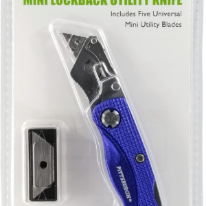 Premium Automotive Mini Lock-Back Folding Quick Change Utility Knife with 5 Rep