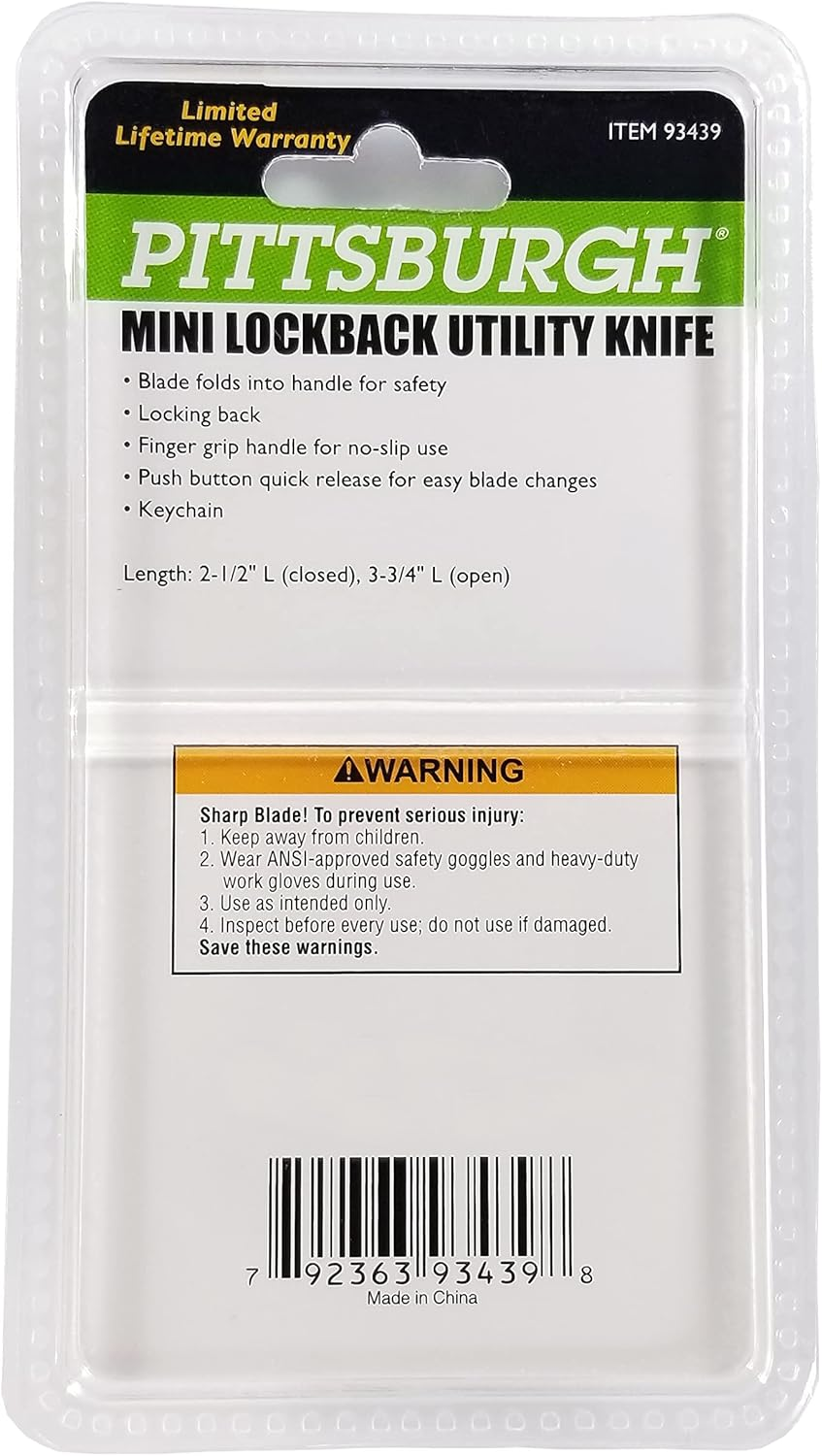 Premium Automotive Mini Lock-Back Folding Quick Change Utility Knife with 5 Rep - Image 2