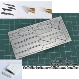 MADWORKS Model Accessories Craft Tools 8 PCS Etched Saw + 2 PCS Cover Cap MT04